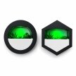 Wiszące donice LED RGB 3D 2 szt. 250 mm – okrągłe, hexagon lub mix (1)