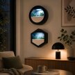 Wiszące donice LED RGB 3D 2 szt. 250 mm – okrągłe, hexagon lub mix (4)