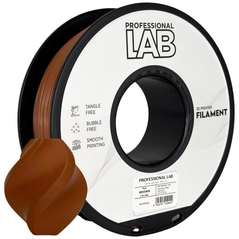 Filament Professional Lab PLA 1KG 1000g 1.75mm Brown Brązowy