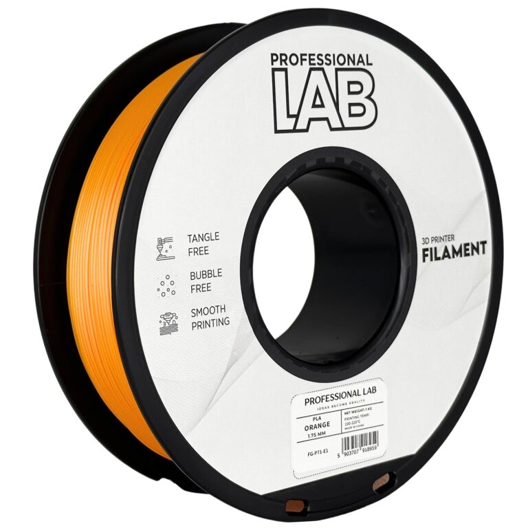 Filament Professional Lab PLA 1KG 1000g 1.75mm ORANGE Pomarańczowy