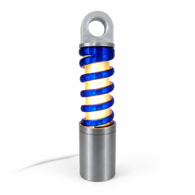 Lampka LED Amortyzator 34 cm do garażu – prezent dla fana motoryzacji