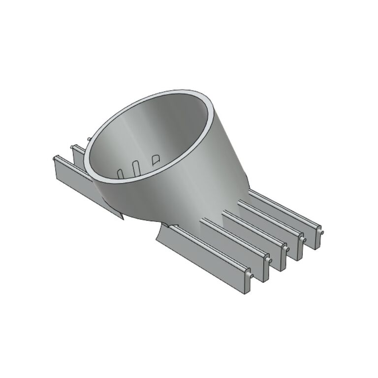 Kratka nawiewu pod wskaźnik 52 mm Audi A4 B7 Turbo (2)