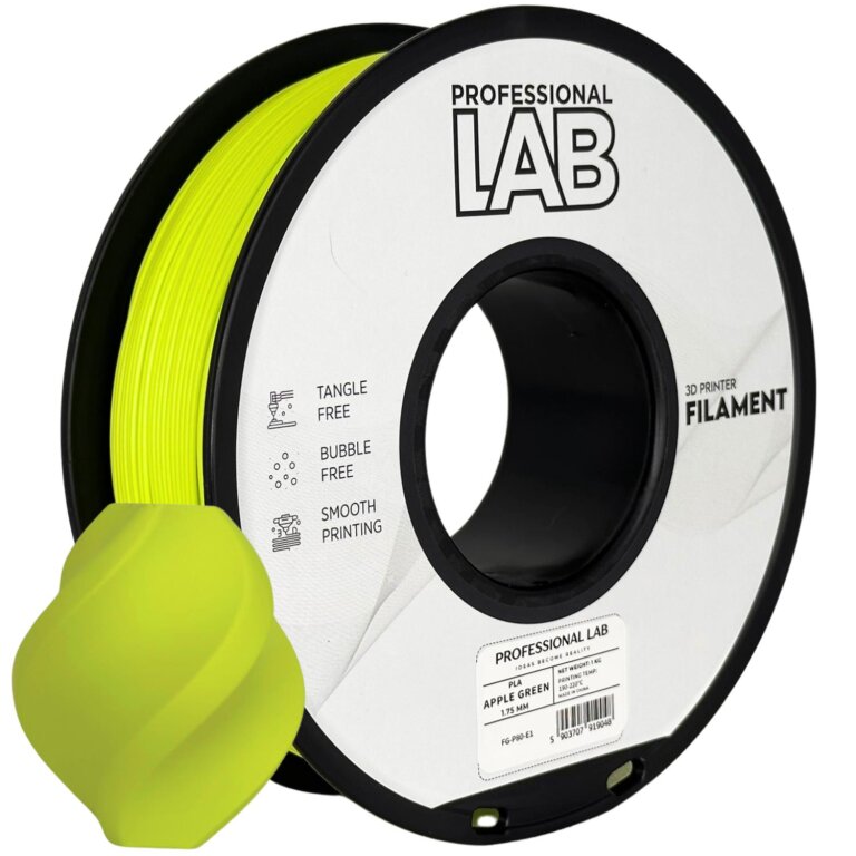 Filament Professional Lab PLA 1KG 1000g 1.75mm Apple Green Zielony