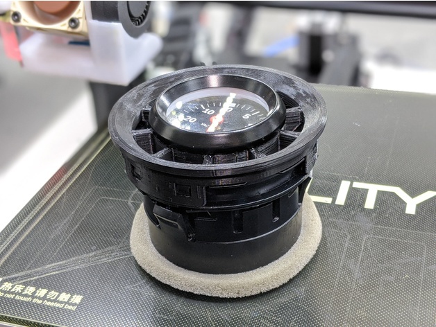 Lewa kratka nawiewu wskaźnik 52mm TURBO Ford Fiesta ST220 (3)